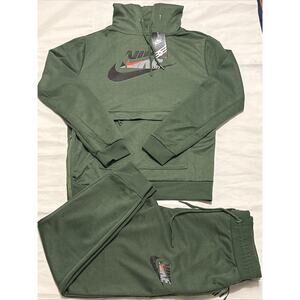 Nike Sweatsuit Tracksuit Unisex-M-Green